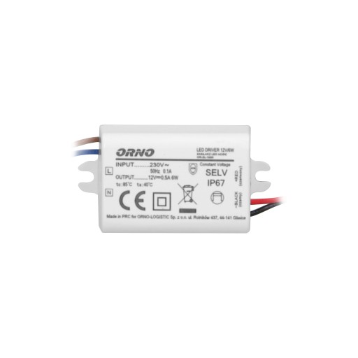 VODEODOLNÝ MINI LED ZDROJ 12V 6W