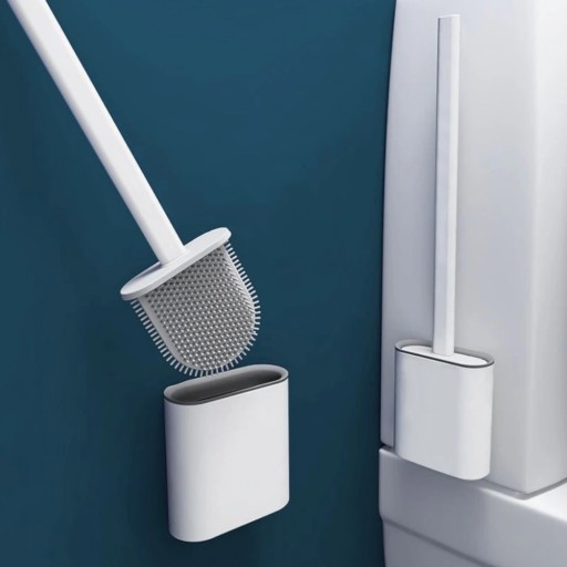 SILIKÓNOVÁ TOALETNÁ KEFA NA BIELE WC