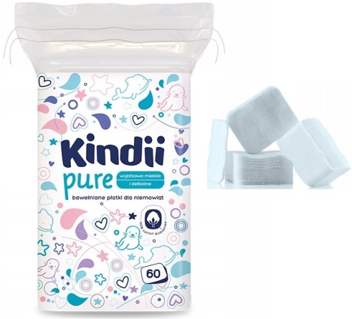 CLEANIC Kindii veľké bavlnené podložky pre bábätká Baby 60ks