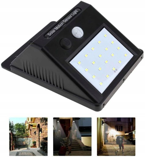 20LED SOLÁRNE LAMPY S POHYBOVÝM A SNÍMAČOM SÚMRAK