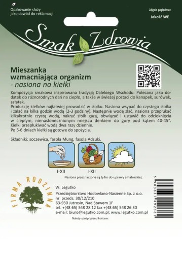 Semienka na klíčky - zmes posilňujúca organizmus - Semienka - W. Legutko