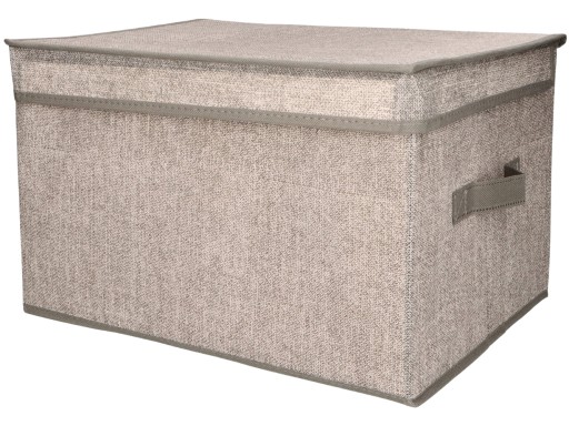 Textilný ORGANIZÉR BOX 40 x 30 x 25 cm s vekom - na ŠATNÍK