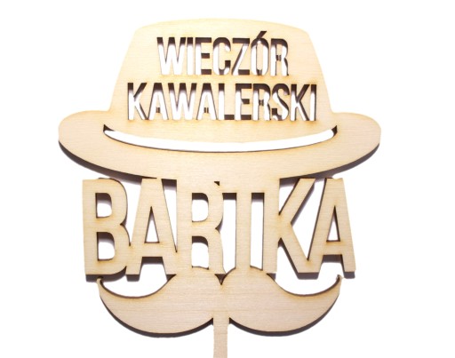 BACHELOR PARTY TOPPER Vaše meno Vzor Klobúk