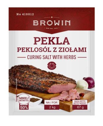 Nakladacia soľ s bylinkami PEKLA 67g na 2kg mäsa
