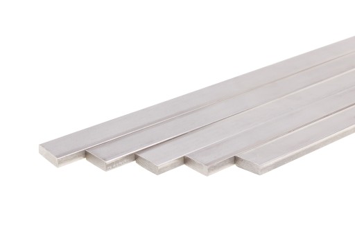 Nerezová, kyselinovzdorná plochá tyč, rozmer 40x10mm 10 cm INOX / 1,4301