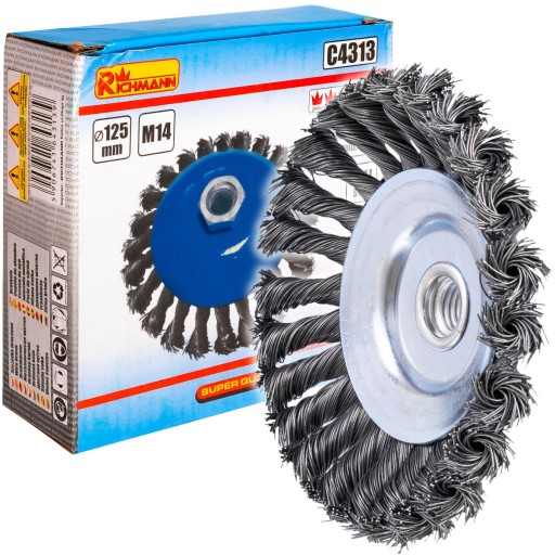 RICHMANN C4313 KUŽELOVÁ BRÚSNA KEFA 125MM SKÚTANÝ DRÔT