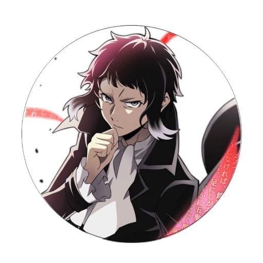 Bungou Stray Dogs Akutagawa 58mm špendlík