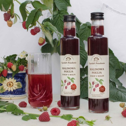 MALINOVÝ SIRUP, dedkova ZÁHRADKA, PRÍRODNÁ MALINA
