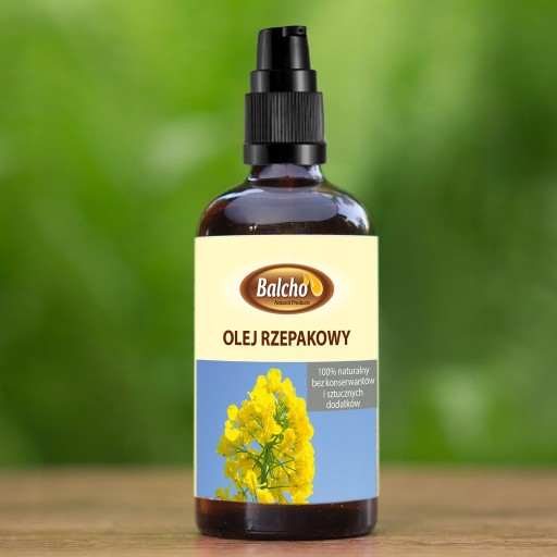 Balcho repkový olej 100ml s DÁVKOVAČOM! lisované za studena