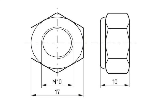 98510 Samosvorná matica M10 x 1,50