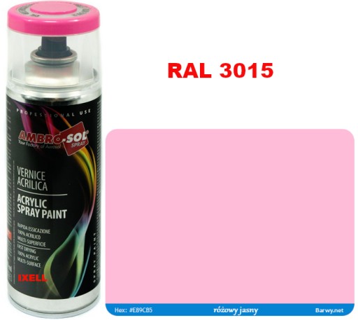 RAL 3015 AKRYLOVÝ LAK SPREJ ružový LESK 1233