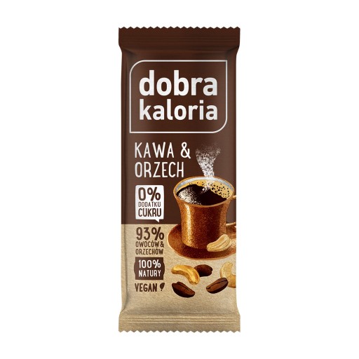 Tyčinka - káva & oriešok 35 g Dobrá kalória