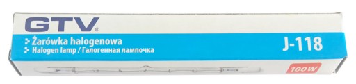 HALOGÉNOVÉ VLÁKNO 118mm 100W R7s HALOGÉNOVÉ HALOGOVÉ