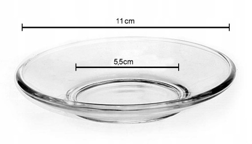 Sklenené podšálky, taniere, okrúhle podšálky, ⌀ 11 cm