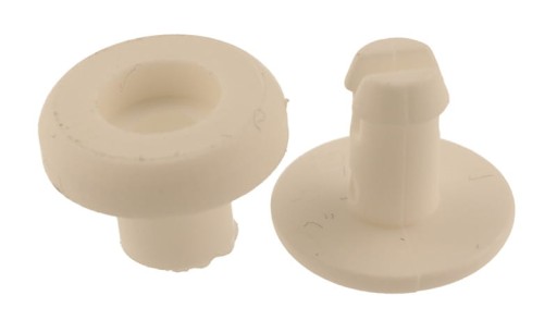 Plastový nit 5mm Biely 20ks