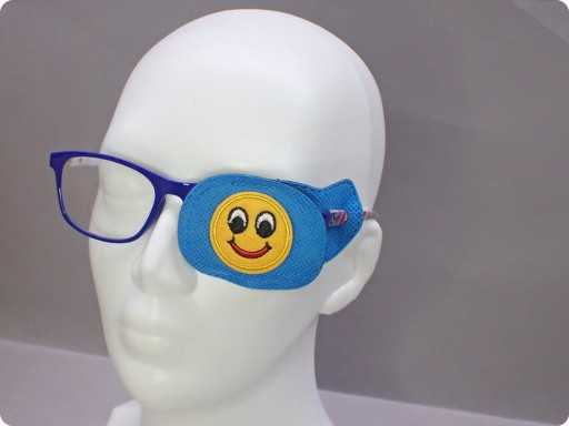 OBTURÁTOR SKLENENÝ KRYT S MODRÝ SMILE 1 KS