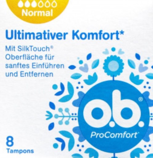 tampóny O.B Ultimativer Komfort NORMAL 8 kusov