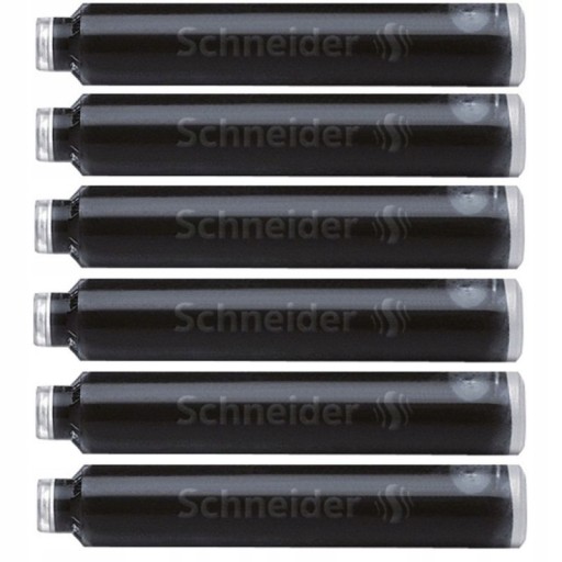 NÁPLŇ NA PERÁ SCHNEIDER, ČIERNA, 6 KUSOV, ODOLNÁ