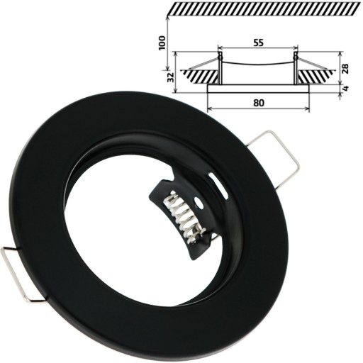 LED STROPNÉ HALOGÉNOVÉ SVETLO PRE ŽIAROVKY GU10
