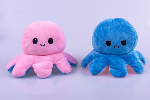 OBOJSTRANNÝ Plyšový maskot Octopussy, veľký, 28 cm