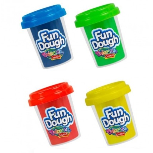 Plastová hlina COLORINO CREATIVE, 4 neónové farby