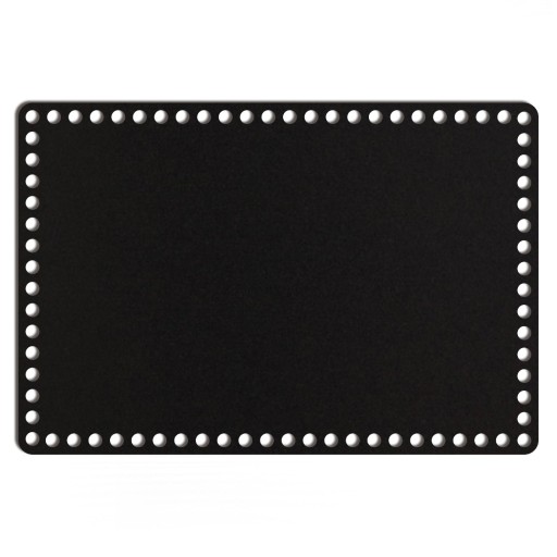 čierny základný košík dno 25x37cm HDF obdĺžnik