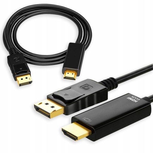DISPLAYPORT KÁBEL pre HDMI DP 2m 4K FULL HD ULTRA HD OBRAZ + ZVUK