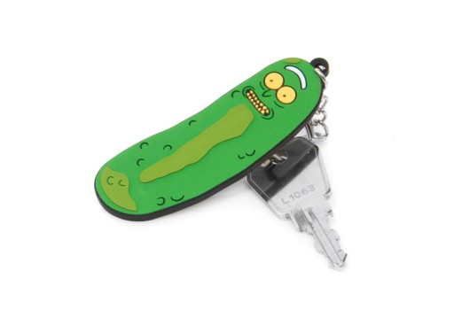 Gumová kľúčenka Rick and Morty Rick Cucumber