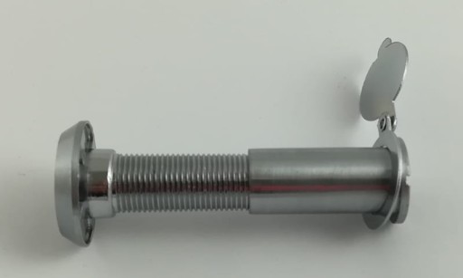 Priezor dvierok 35-60mm 14mm chrómová mosadz patina
