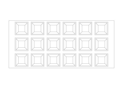 silikónové nárazníky 20x20x7,5 MM - 18 ks.