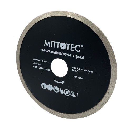 DIAMANTOVÝ DISK, PRIEBEŽNÝ 125 MM