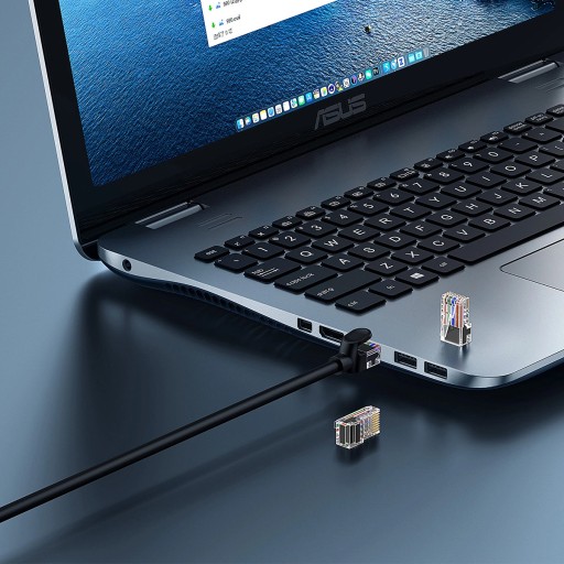 BASEUS KÁBEL KRÁTKY ETHERNETOVÝ KÁBEL CAT5 RJ45 1000MB/S 0,5M okrúhly ČIERNY
