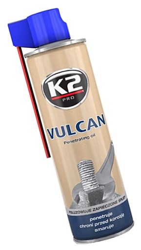 K2 VULCAN ODSTRAŇOVANIE HRDZE PRE ZAPEMENENÉ SKRUTKY 250ml