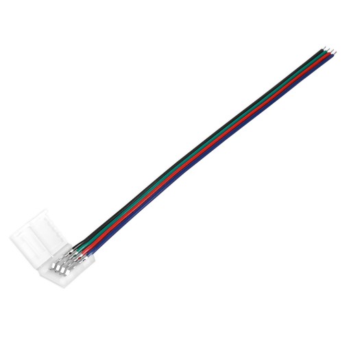 10mm zaklapávací konektor pre RGB LED pásik s káblom