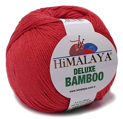 BAMBUSOVÁ priadza BAMBUSOVÁ BAVLNA 100g KOL červená 10