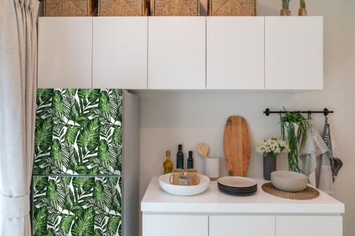 SAMOLEPIACA NÁBYTKOVÁ DYHA 45x50 ORIENTÁLNE LISTY MONSTERA