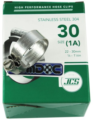HI-GRIP JCS Svorka 22-30mm 304 remienok z nehrdzavejúcej ocele