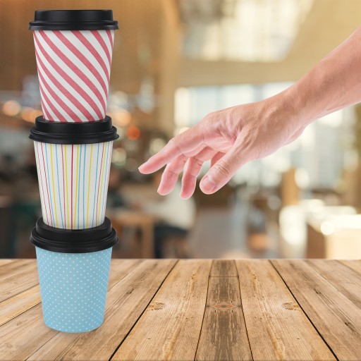 PAPIEROVÉ POHÁRKY 250ml 50x Pastelové až HORÚCE 80mm