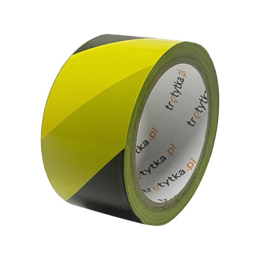 Výstražná páska - BEZ LEPIDLA, 48 mm x 50 m, 1 kus, žltá/čierna