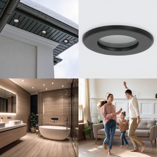 Set hermetického halogénového svietidla LUMO11 + LED GU10 5W, neutrálna farba