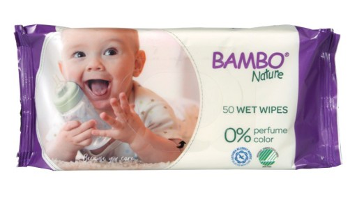 Bambo Nature jemné vlhčené obrúsky 50 ks