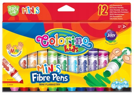 COLORINO BABY LINE MINI UMÝVACIE VÝLETY 12 FARIEB.