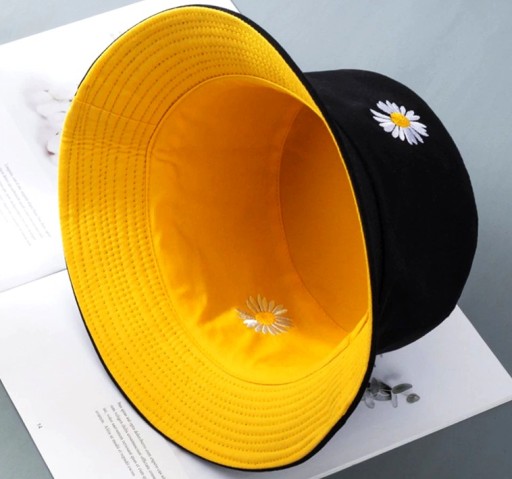 Obojstranná čiapka FISHING BUCKET HAT Summer Summer Beach Black