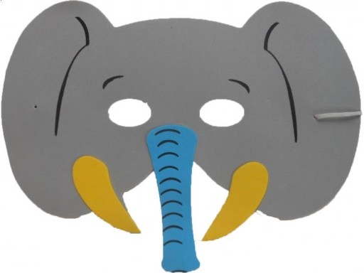 SUPER Penová maska pre zvieratá CM022 Elephant