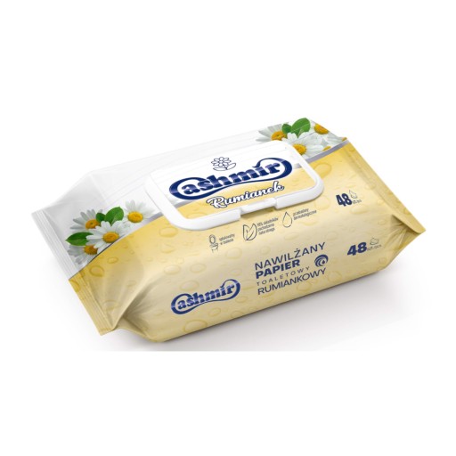 KAŠMÍROVÝ VLHČENÝ TOALETNÝ PAPIER 48 KS. HARMANČEK 2x