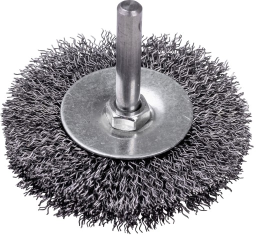 120 mm drôtená kotúčová kefa so 6 mm stopkou