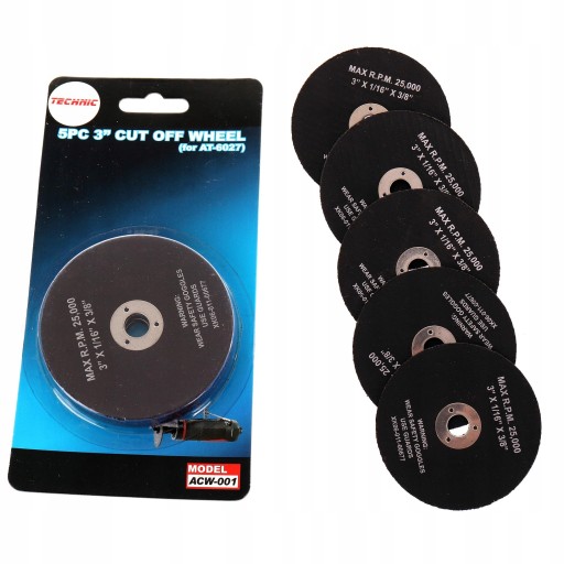 5 ks kotúčov na rezanie kovu 75 mm x 10 mm ACW-001