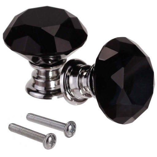 KRIŠTÁĽOVÝ NÁBYTOK ÚCHYTKA 40mm ČIERNA