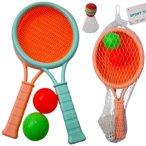 BADMINTONOVÉ TENISOVÉ RAKETY SADA 2 STRELECKÝCH loptičiek - Perfektné