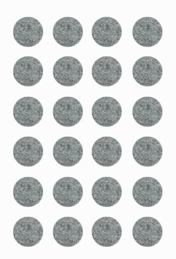 Samolepiace plstené podložky ROUND 22mm 24 ks